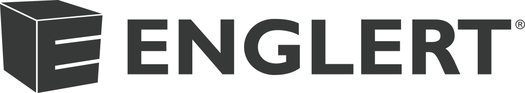 An all black version of the Englert logo