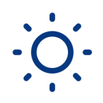 line drawing of a sun