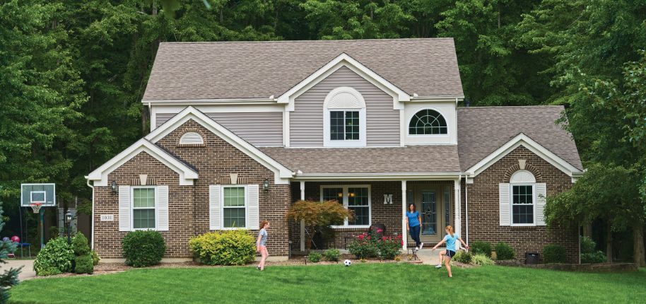 Family-focused home remodeling project by Great Day Improvements in Camby, showcasing updated siding and curb appeal.