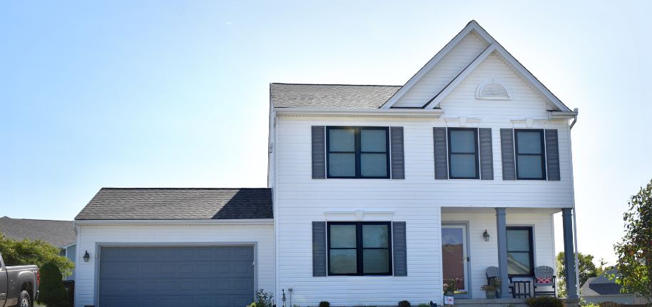 Stylish suburban home showcasing Great Day Improvements’ expert remodeling and design work in Fremont, Nebraska.