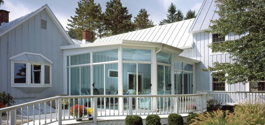 Sunroom addition in Mercer Island offering year-round natural light and expanded living space.