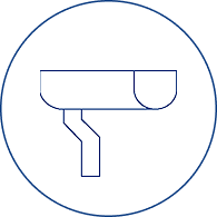 Line drawing of a gutter